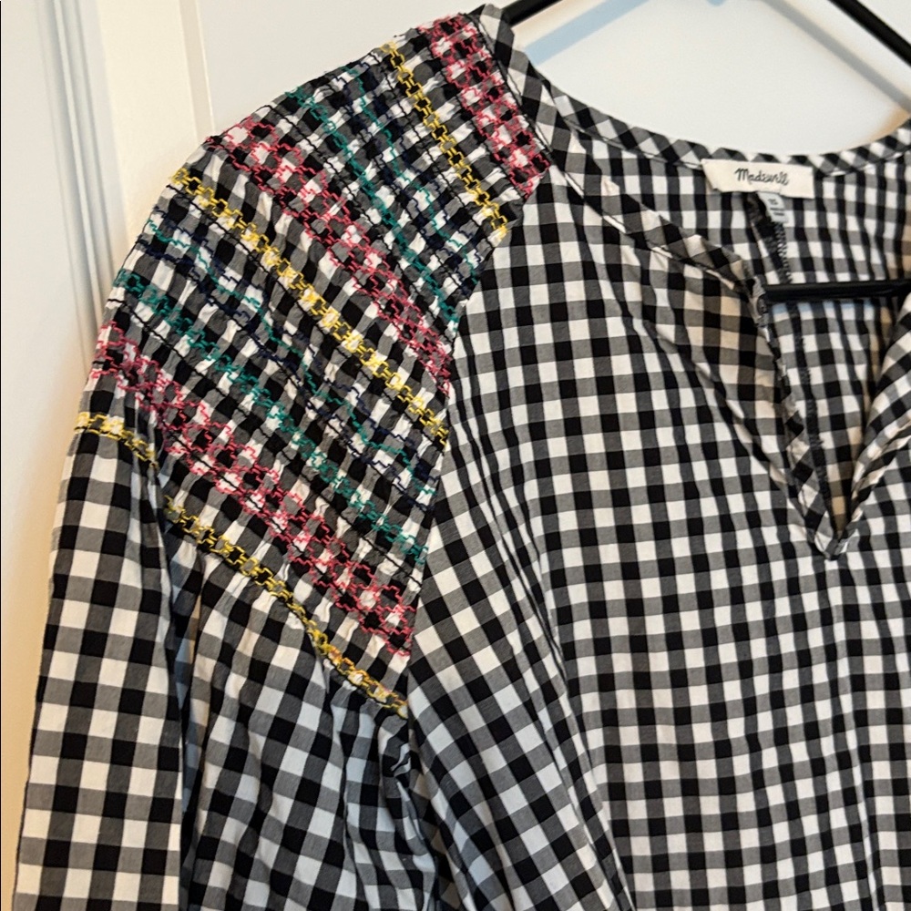 MADEWELL gingham top NWOT - Picture 4 of 10